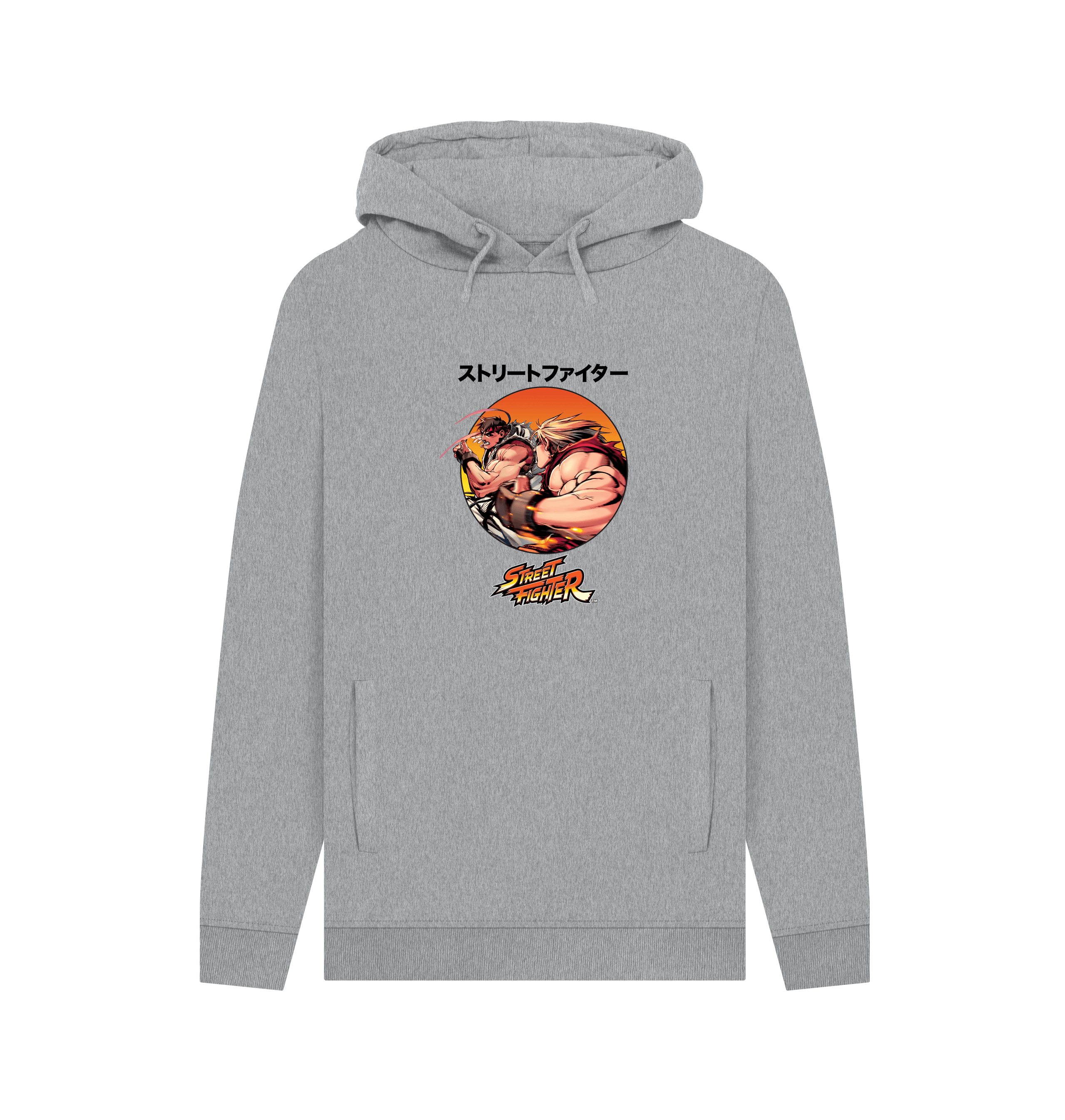 Light Heather Printed Hoody Front