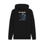 Black Printed Hoody Front
