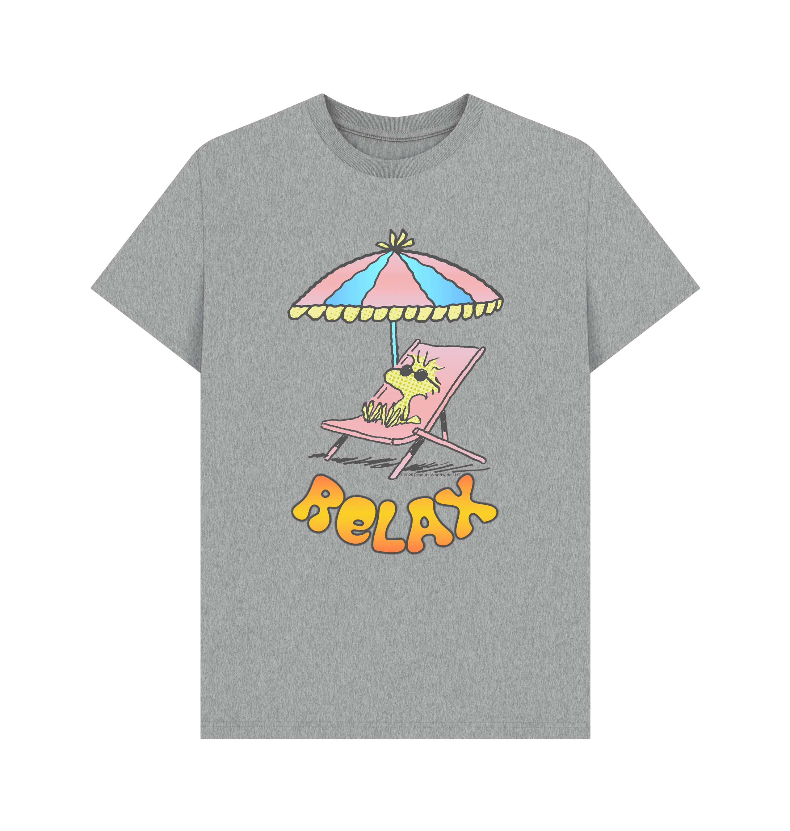 Athletic Grey Printed T-shirt Front