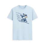 Sky Blue Printed T-shirt Front