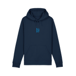 French Navy Printed Hoody Front