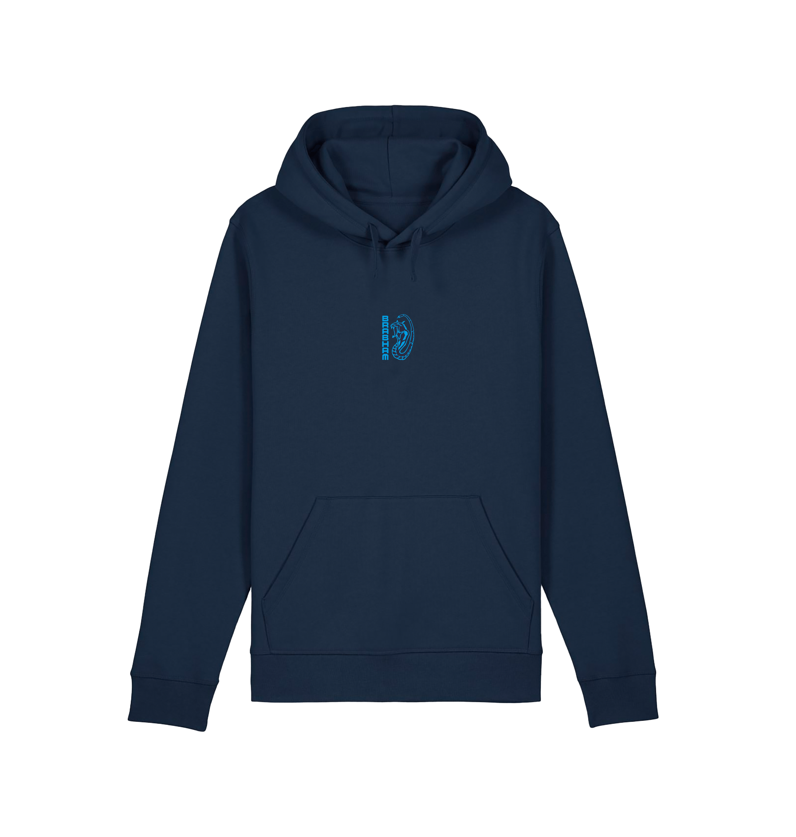 French Navy Printed Hoody Front