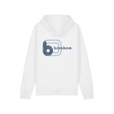 Brabham Distressed Logo White Hoodie