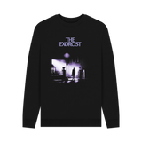 Black Printed Sweater Front