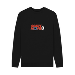 Black Printed Sweater Front