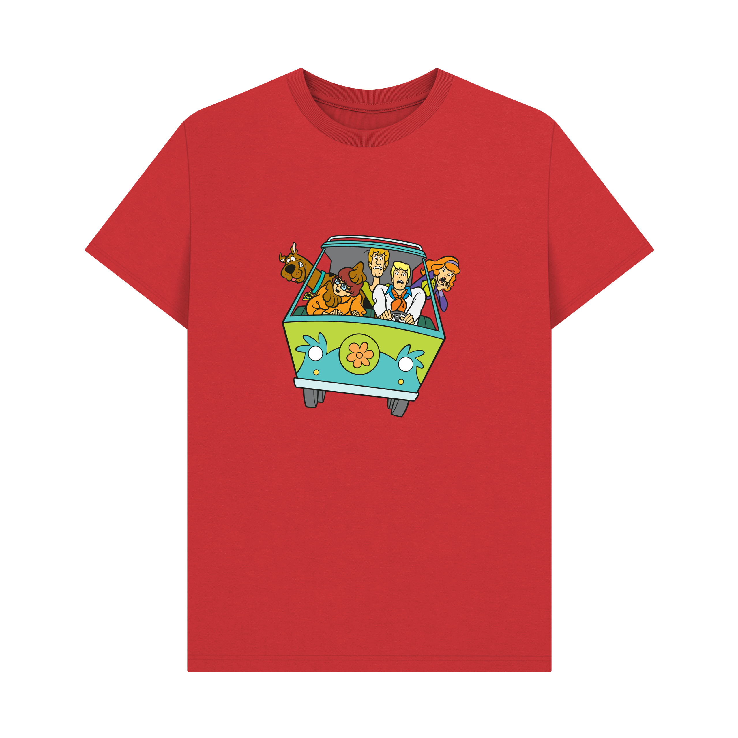 Red Printed T-shirt Front