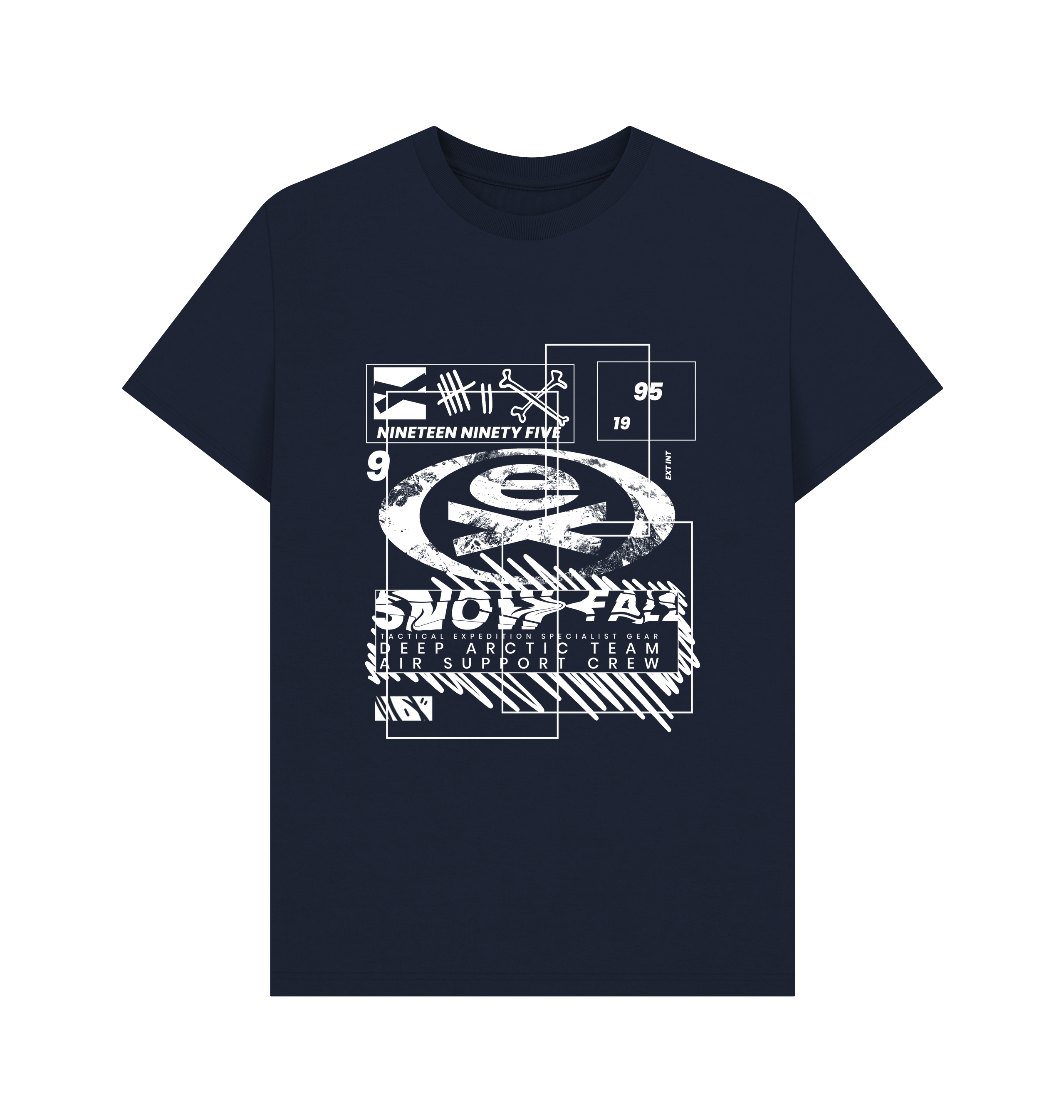 Navy Blue Printed T-shirt