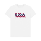 White Printed T-shirt Front