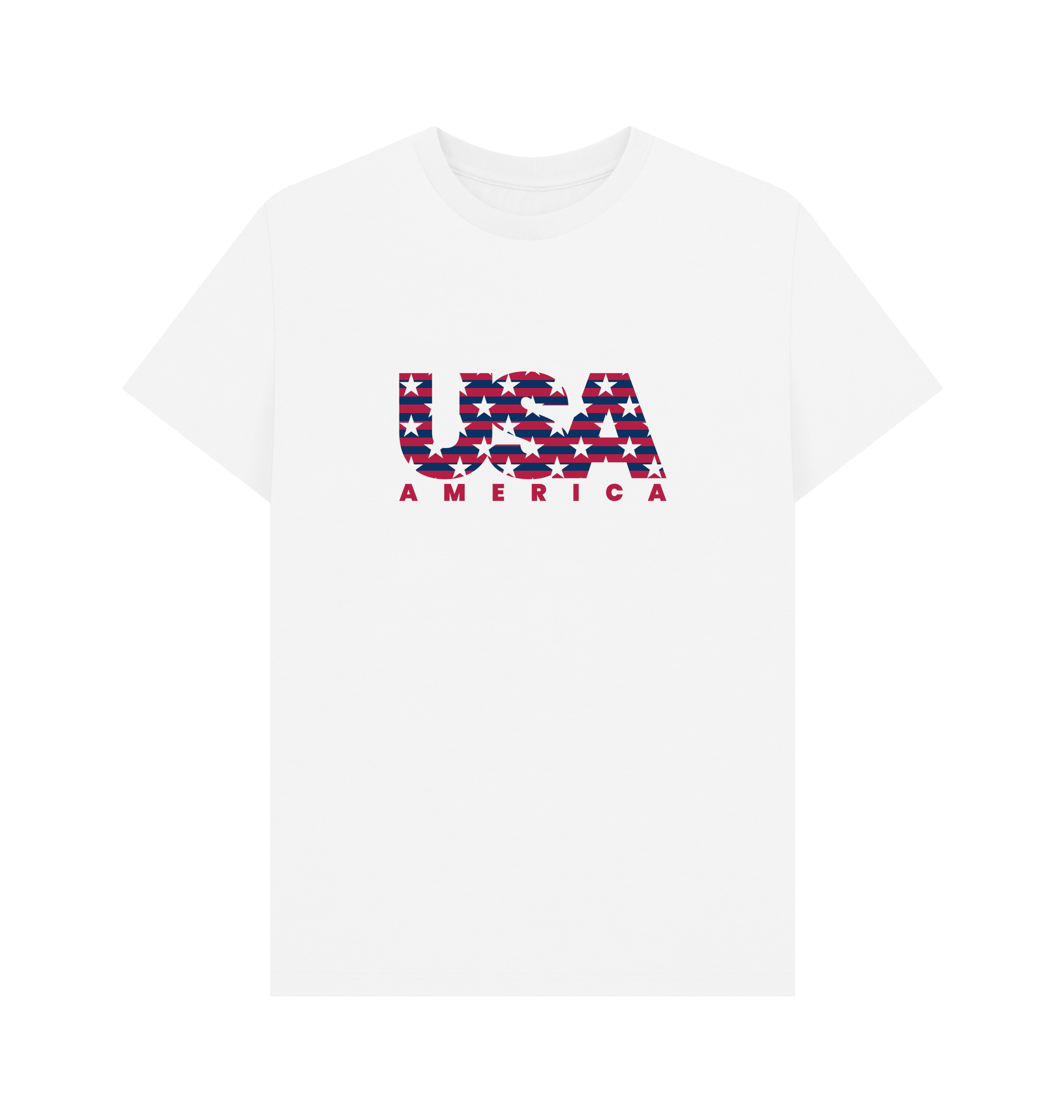 White Printed T-shirt Front