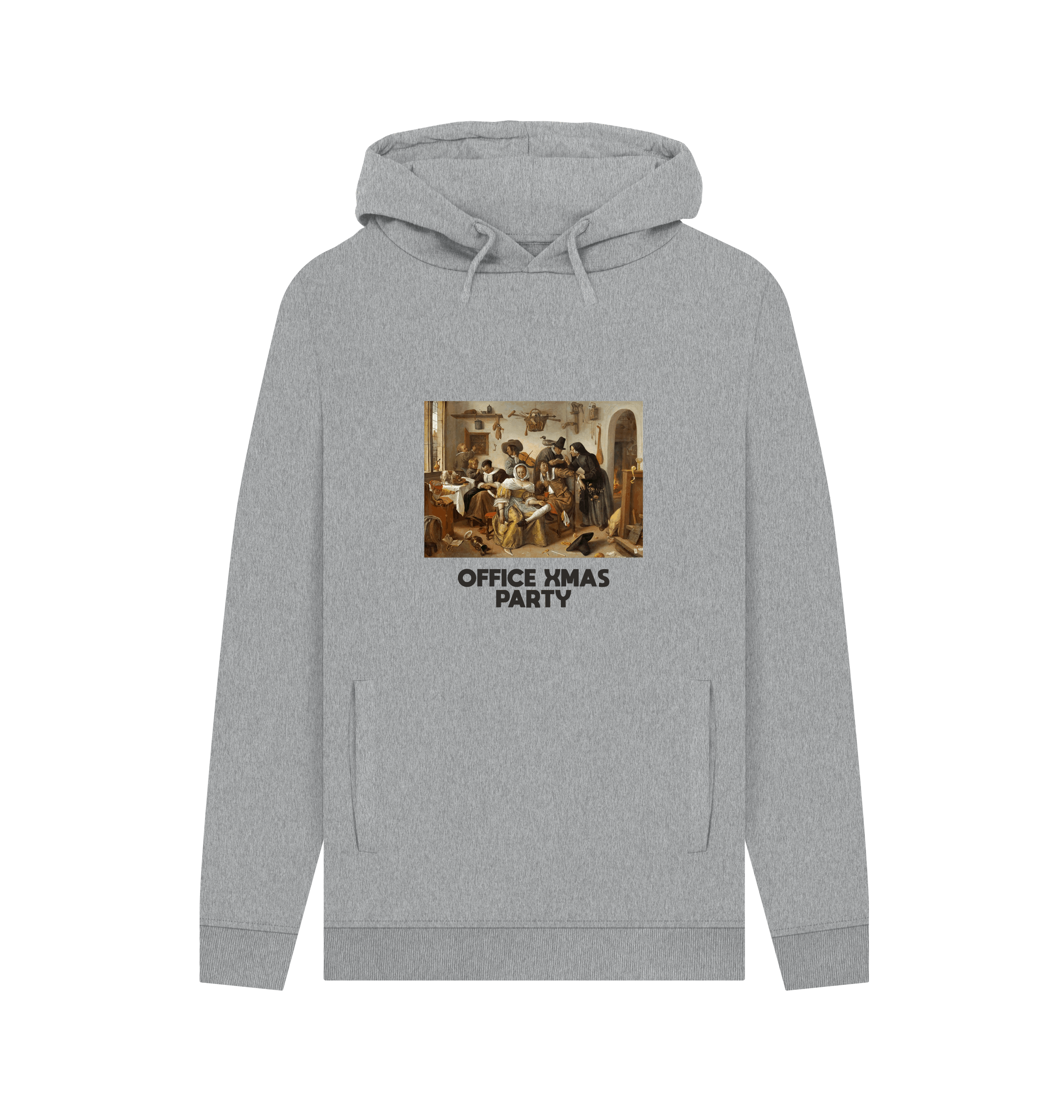 Light Heather Printed Hoody Front