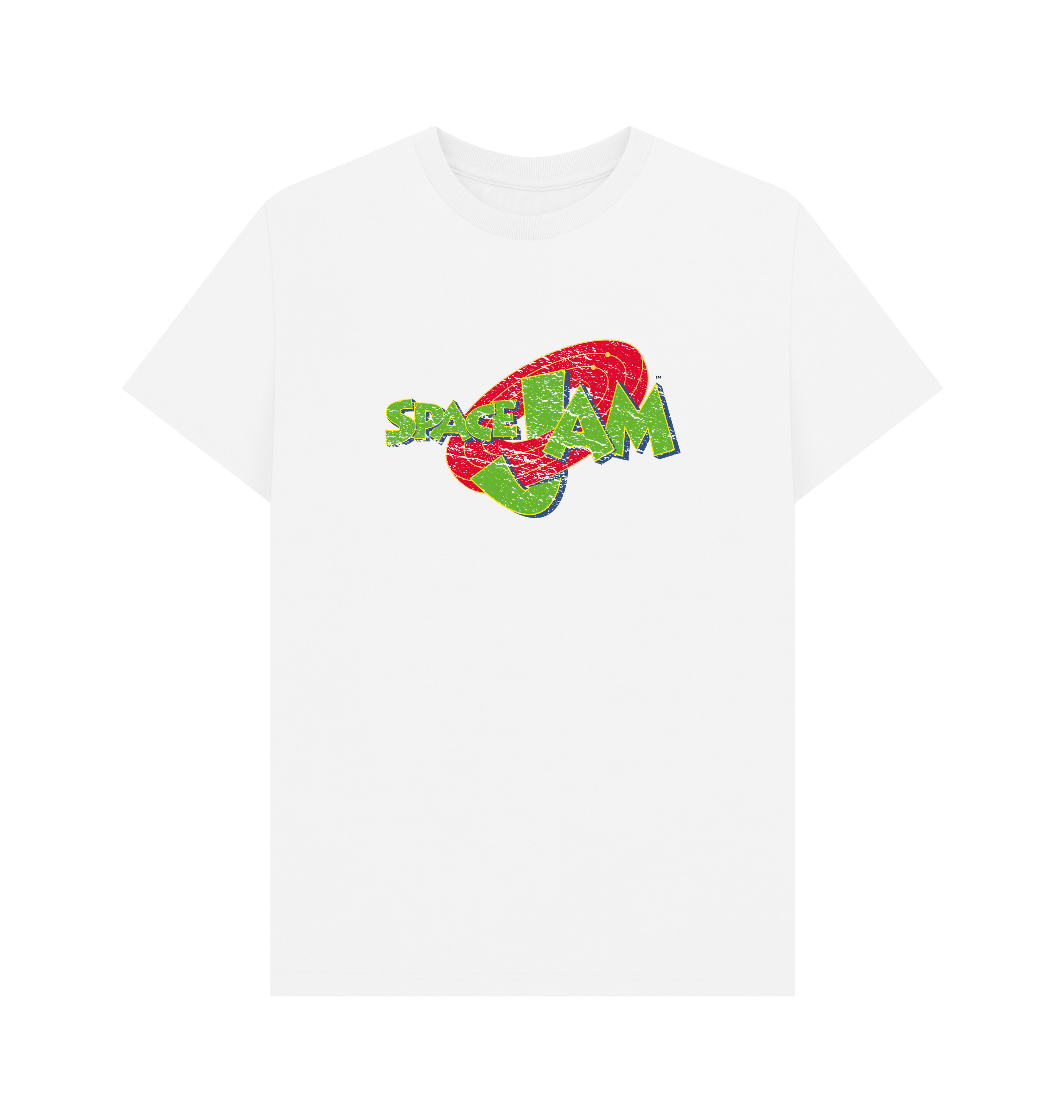 White Printed T-shirt Front