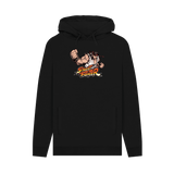 Black Printed Hoody