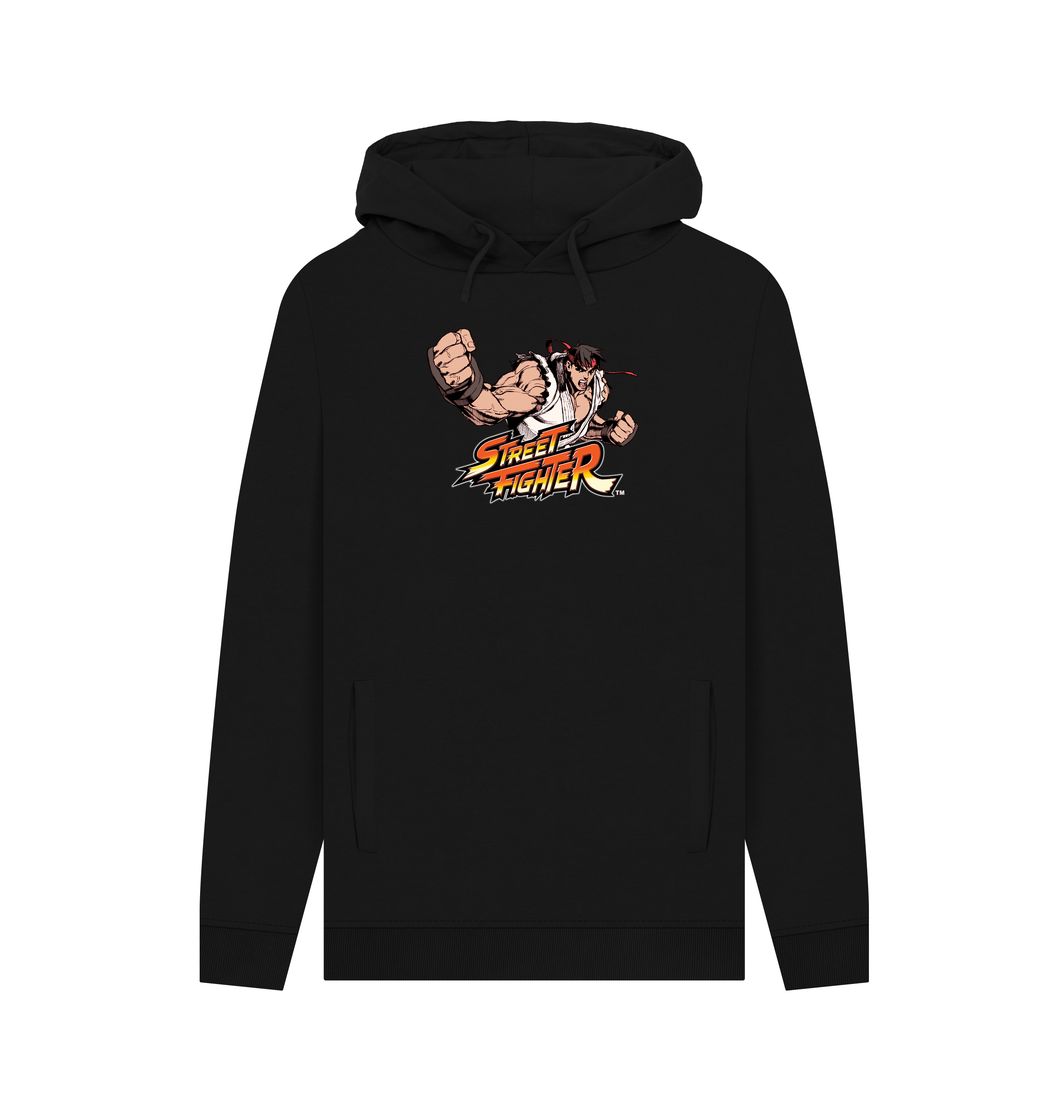 Black Printed Hoody