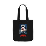 Black Printed Bag Front