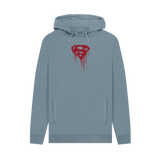 Stone Blue Printed Hoody Front