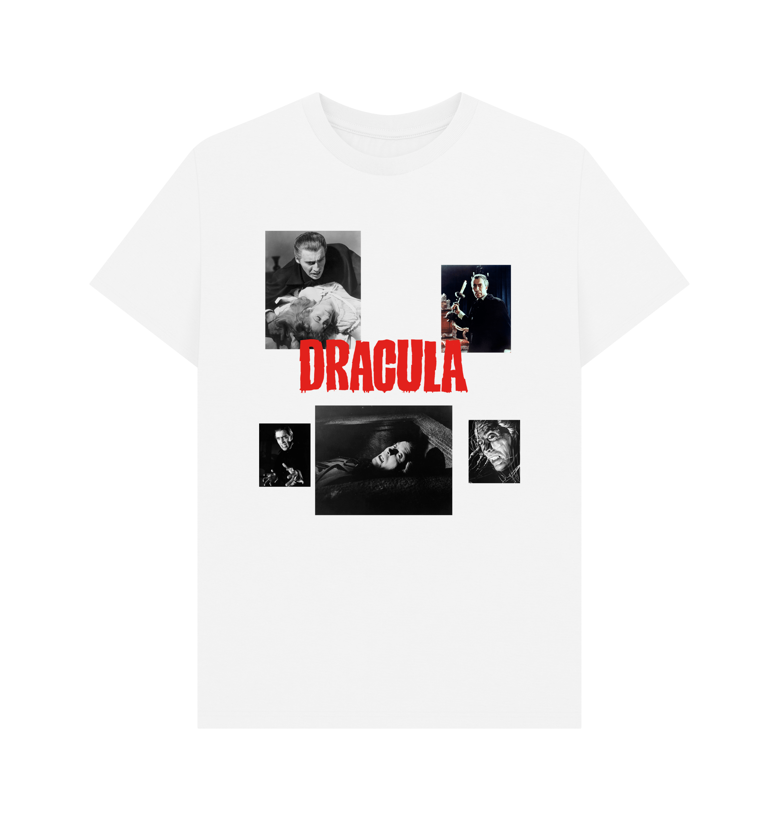 White Printed T-shirt Front