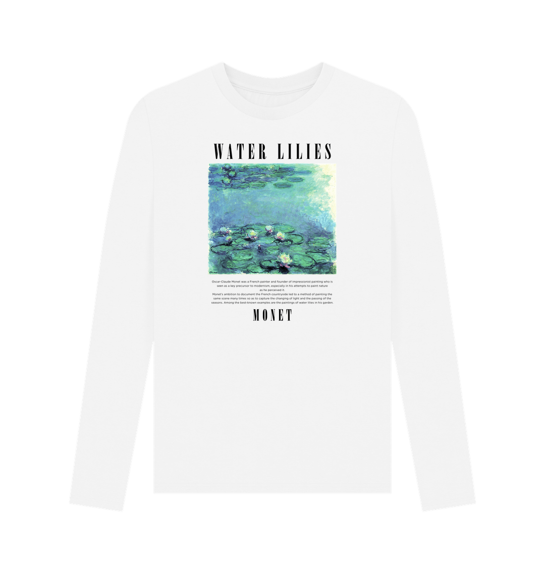 White Printed Long Sleeve T Shirt
