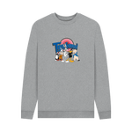 Light Heather Printed Sweater Front