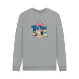 Light Heather Printed Sweater Front