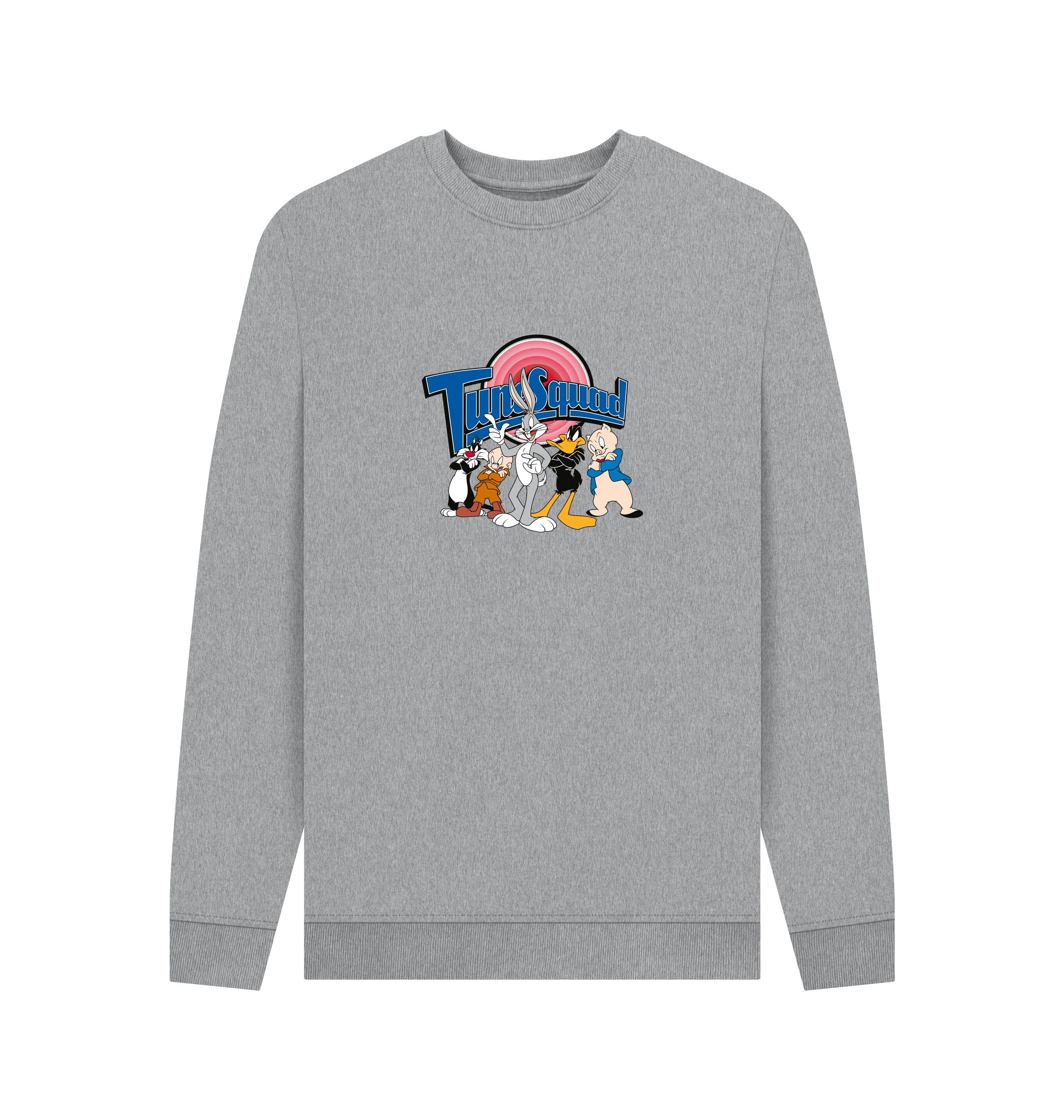 Light Heather Printed Sweater Front