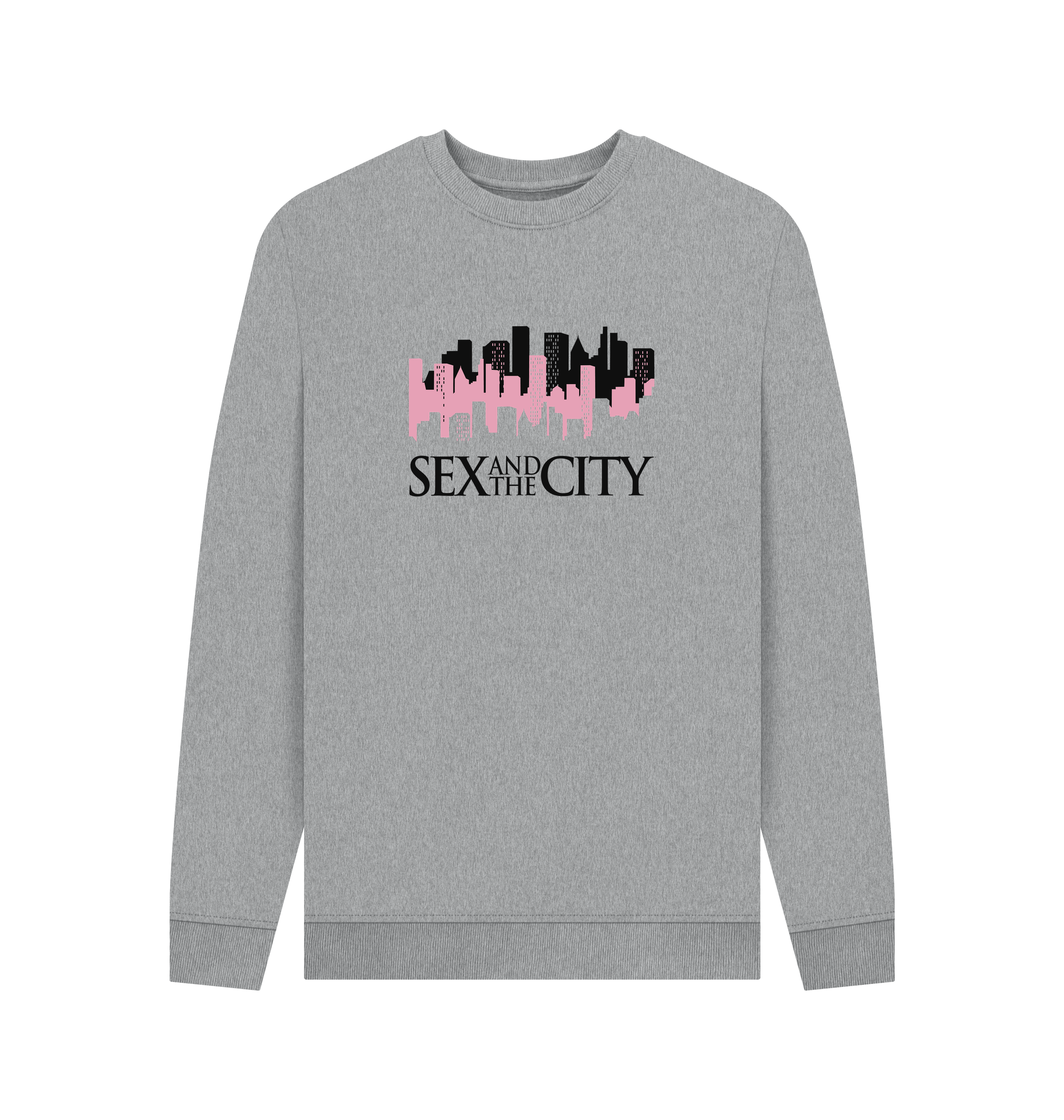 Light Heather Printed Sweater Front