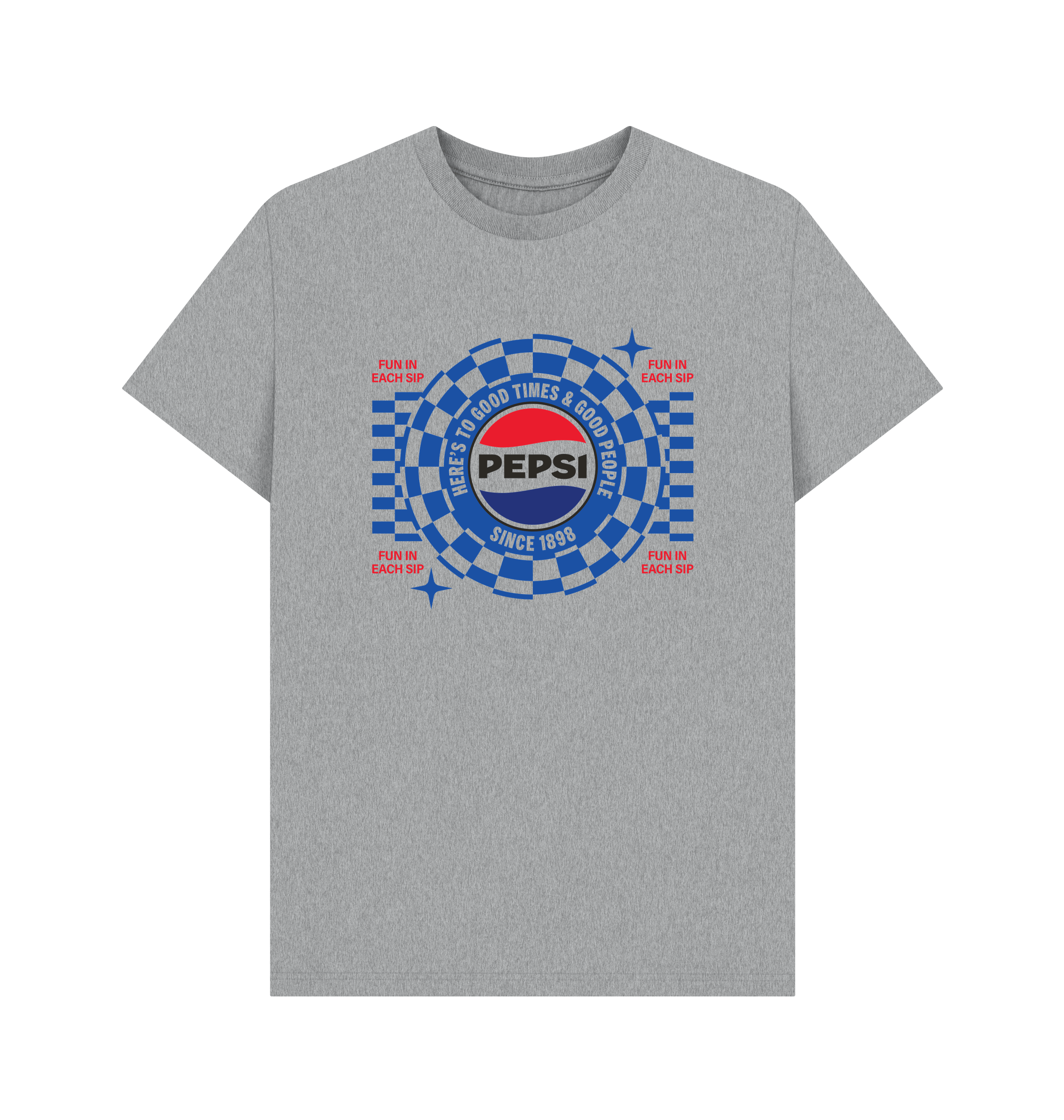 Athletic Grey Printed T-shirt