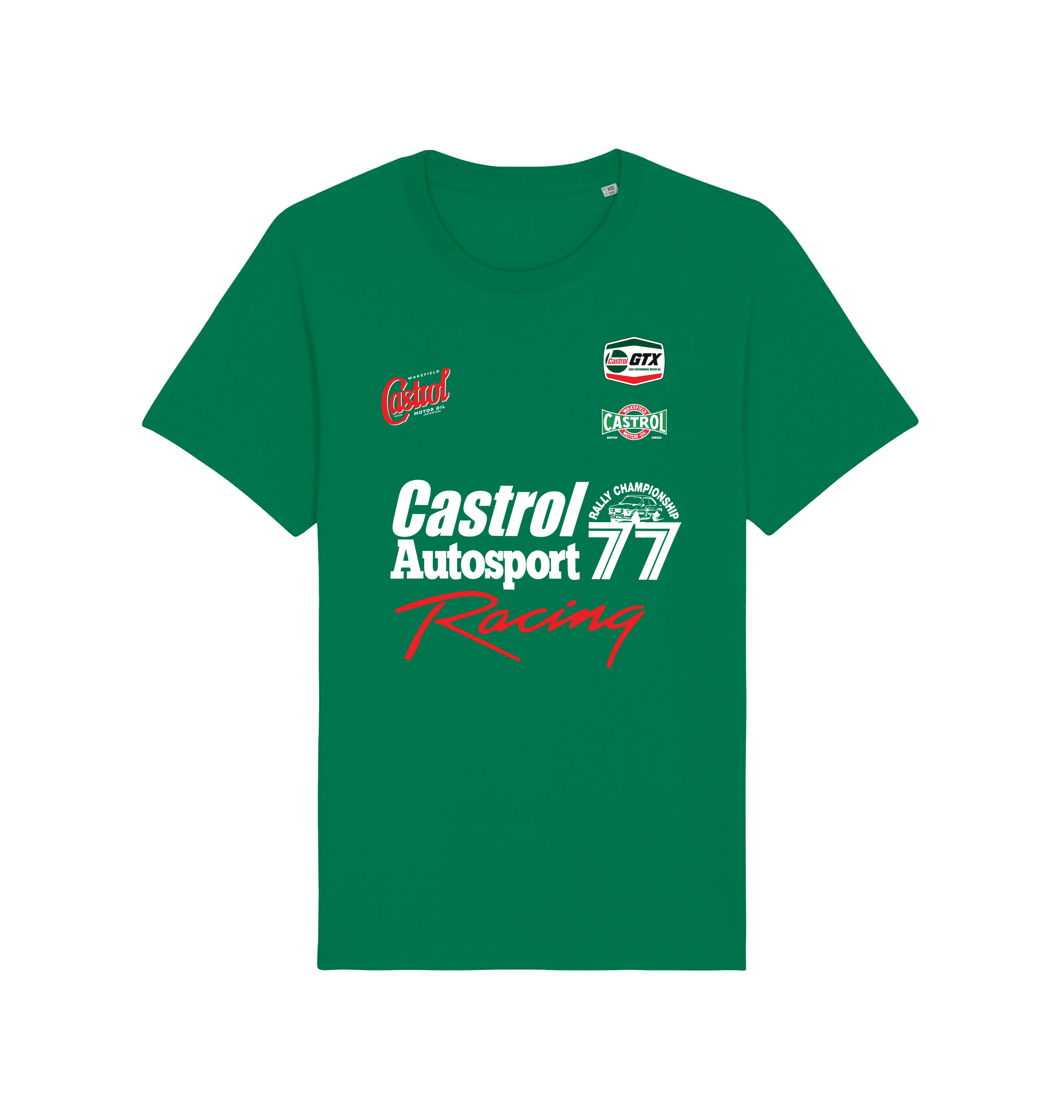 Varsity Green Printed T-shirt Front