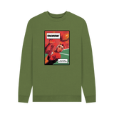 Khaki Printed Sweater Front