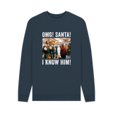 Navy Blue Printed Sweater