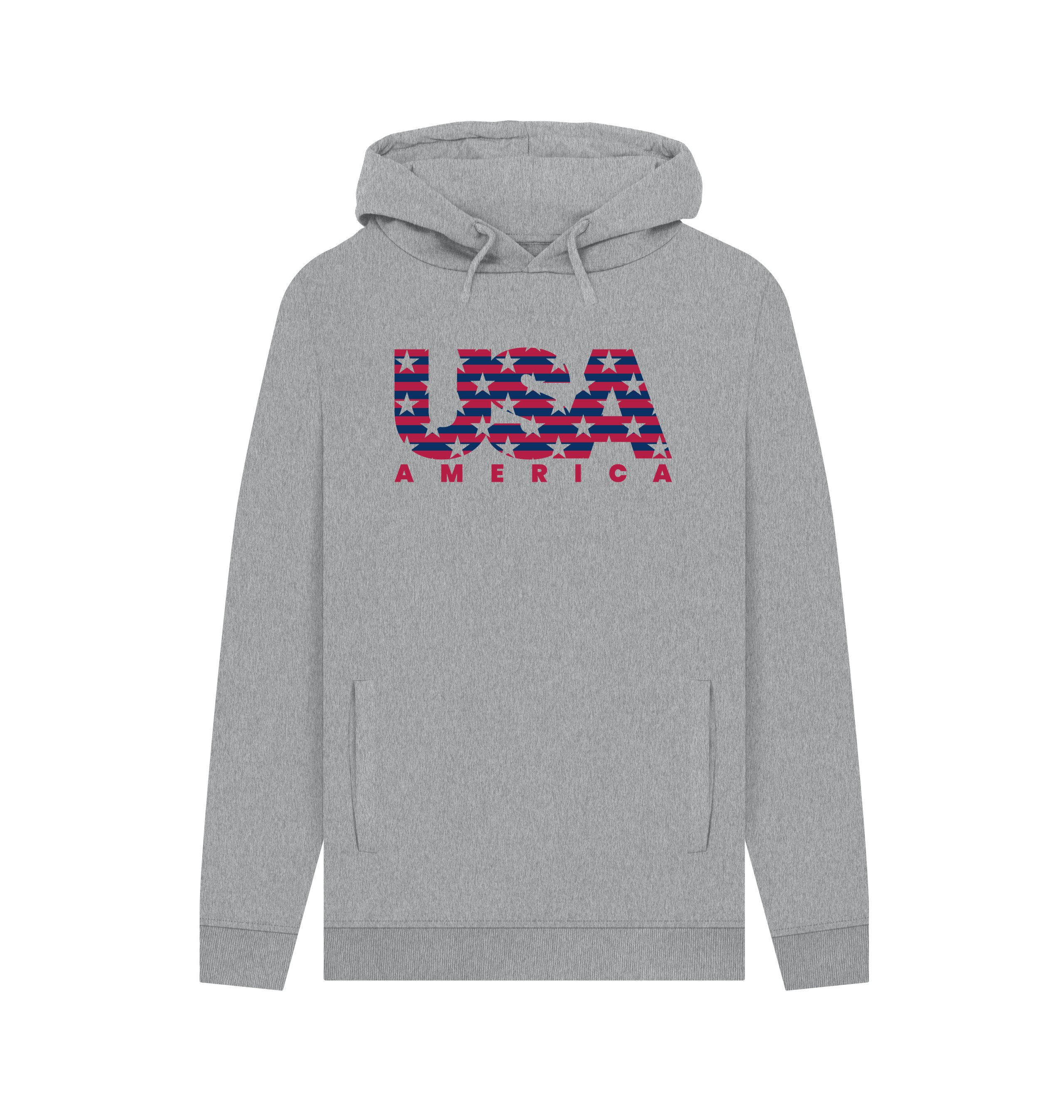 Light Heather Printed Hoody Front