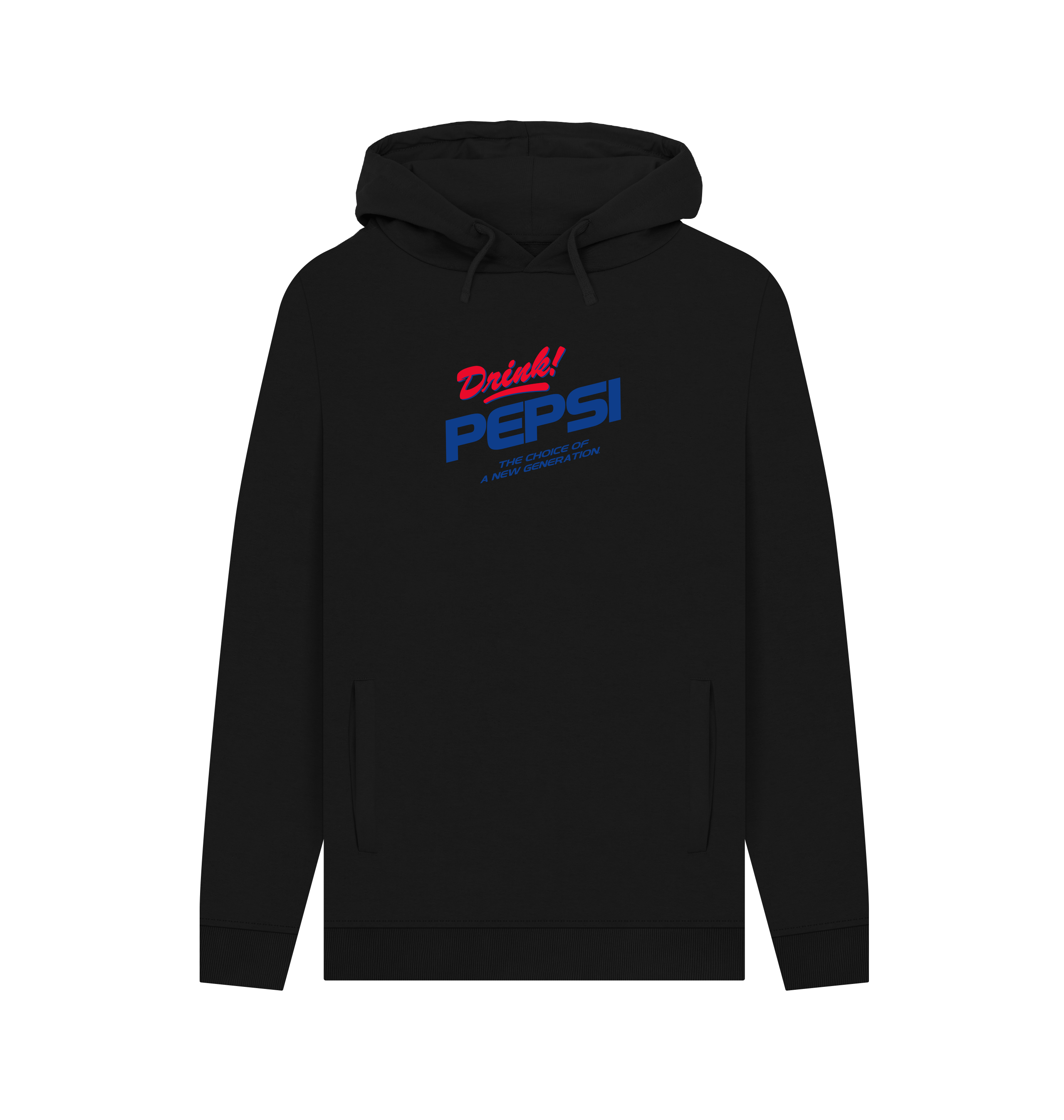 Black Printed Hoody