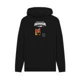 Black Printed Hoody Front