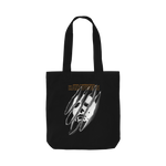 Black Printed Bag Front
