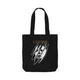 Black Printed Bag Front