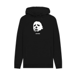 Black Printed Hoody Front