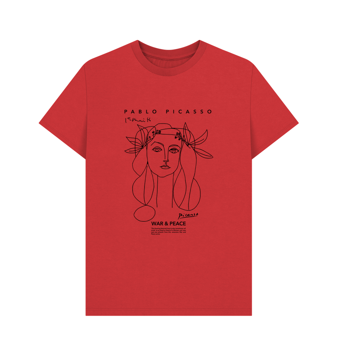 Red Printed T-shirt Front