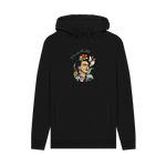 Black Printed Hoody Front