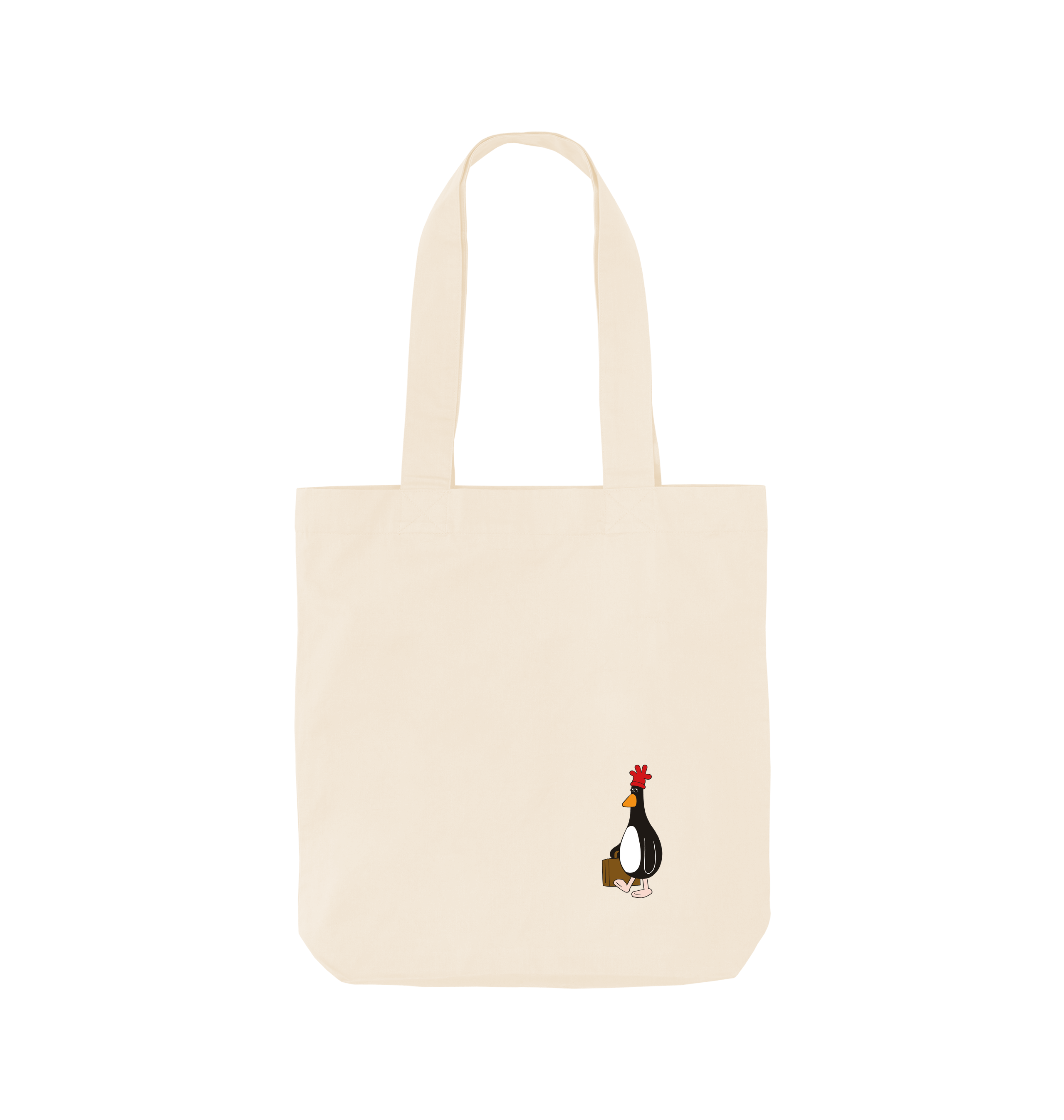 Natural Printed Bag Front