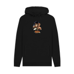 Black Printed Hoody