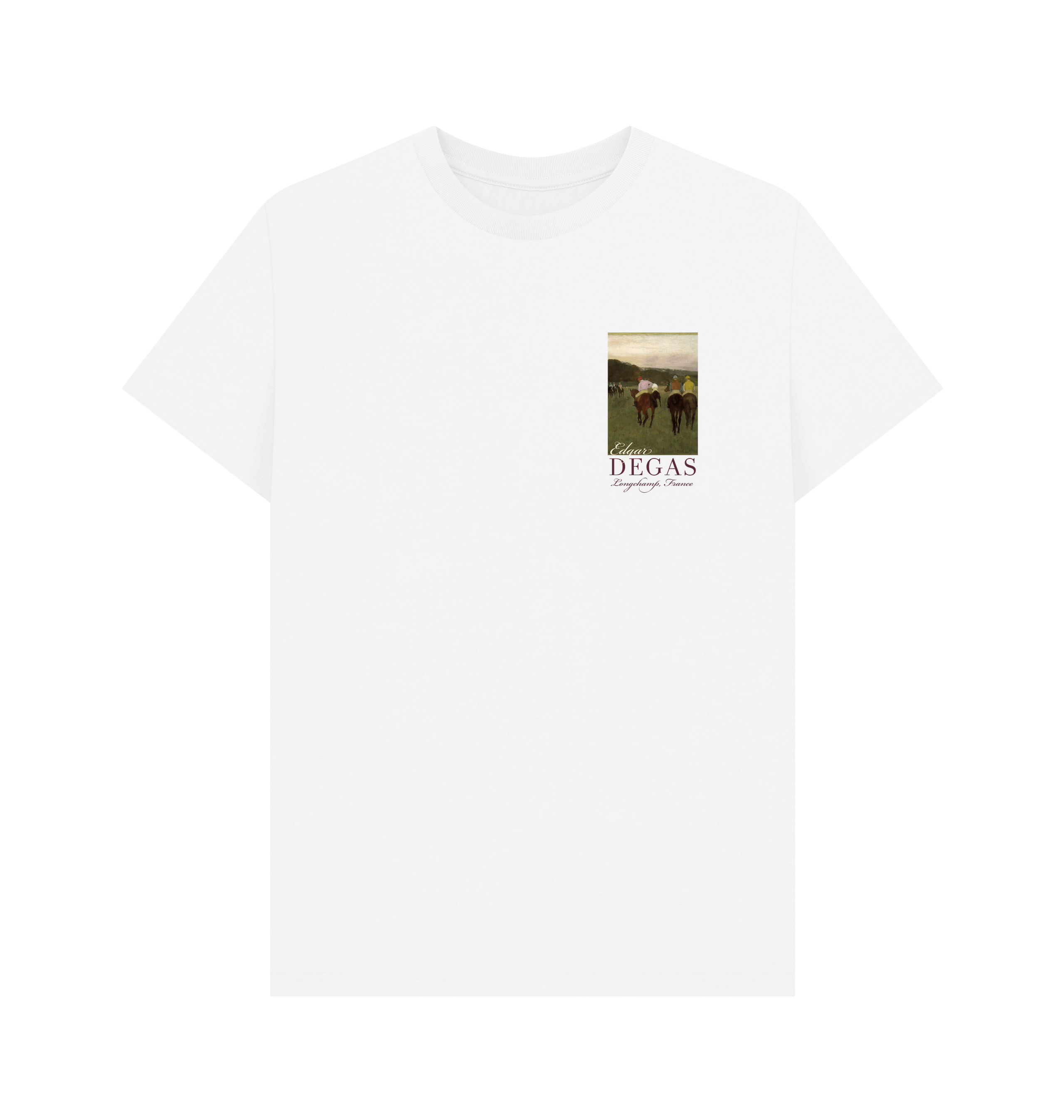 White Printed T-shirt Front