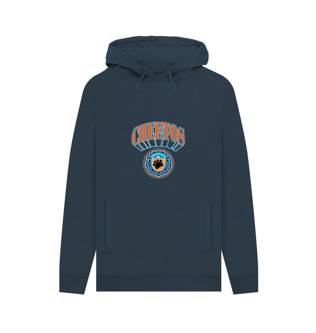 Navy Printed Hoody