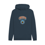 Navy Printed Hoody