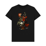 Black Printed T-shirt Front