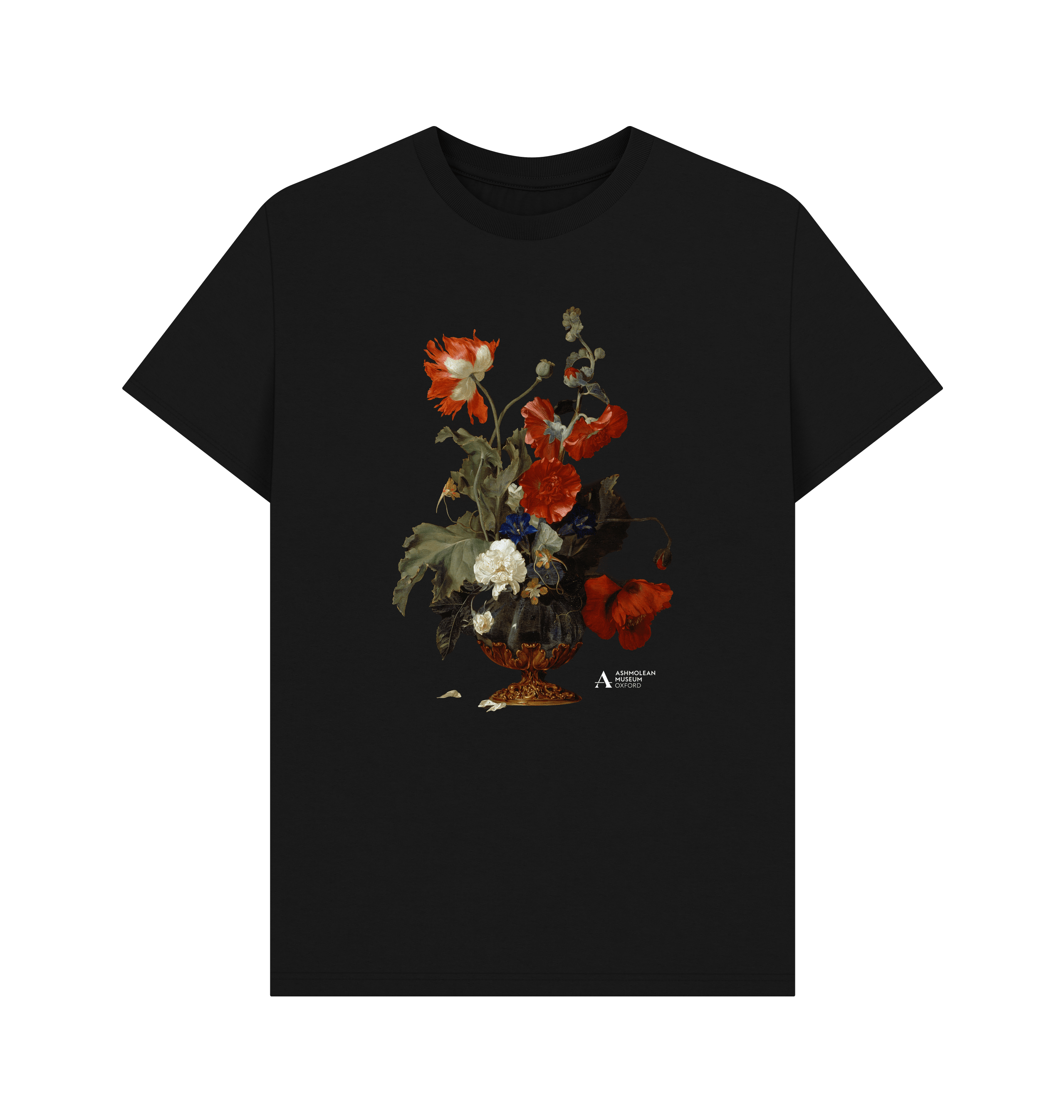 Black Printed T-shirt Front