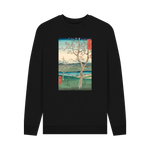 Black Printed Sweater Front