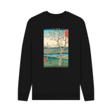 Black Printed Sweater Front