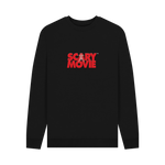 Black Printed Sweater Front