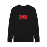 Black Printed Sweater Front