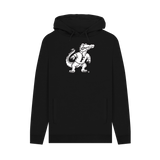Black Printed Hoody Front