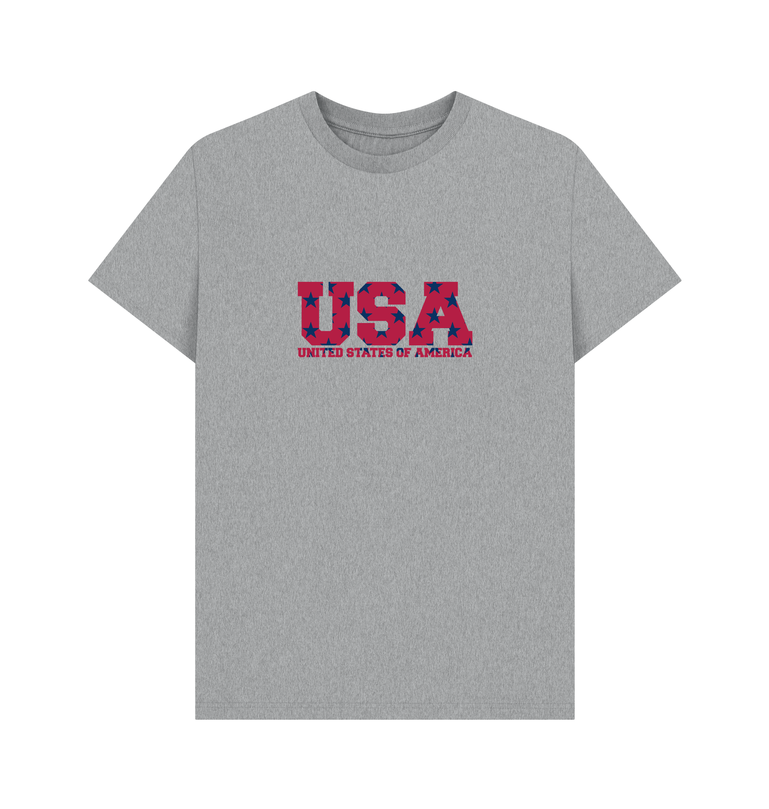 Athletic Grey Printed T-shirt Front